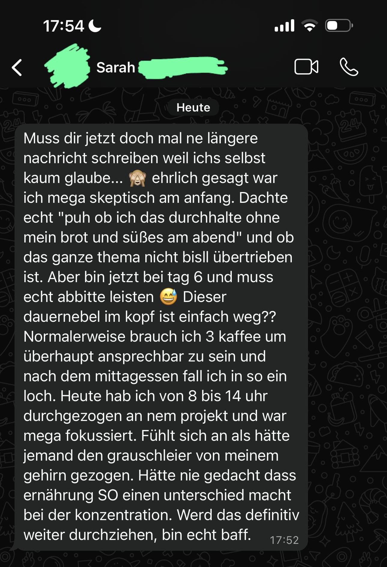 Ergebnis Sarah
